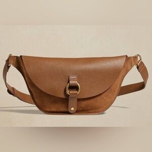 NWOT Banana Republic Leather Crossbody Bag